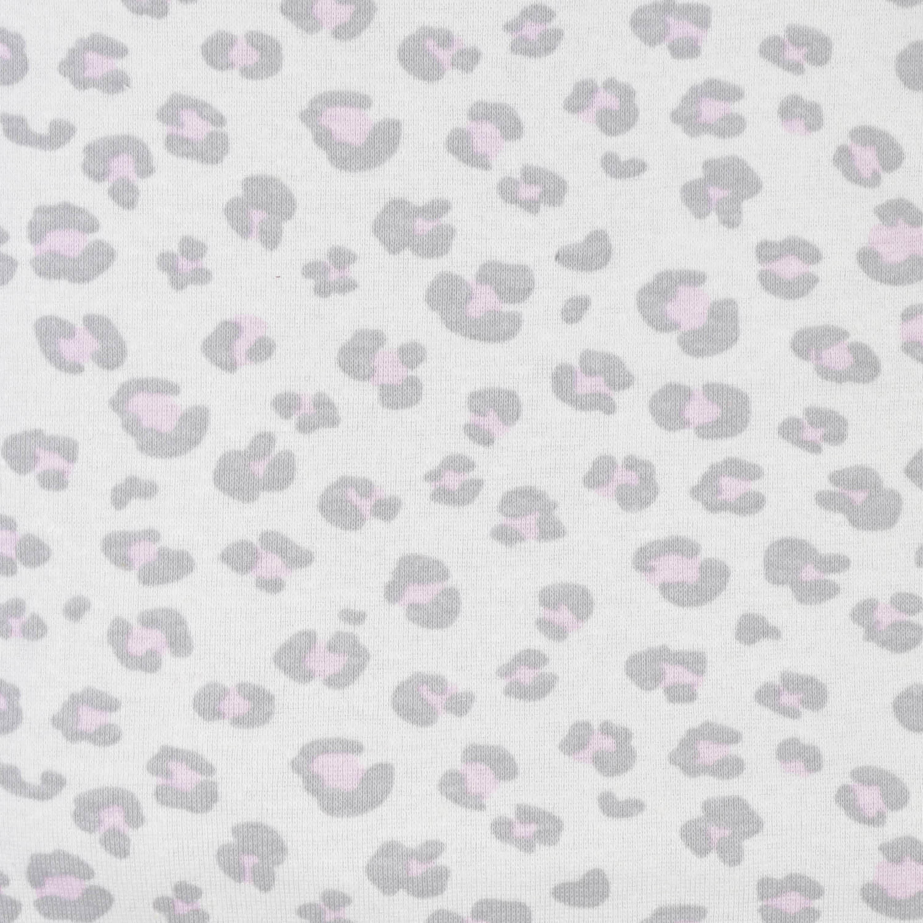 3-Piece Baby Girls Comfy Stretch Floral Leopard Long Sleeve Shirt, Footed Pant, & Cap Set-Gerber Childrenswear