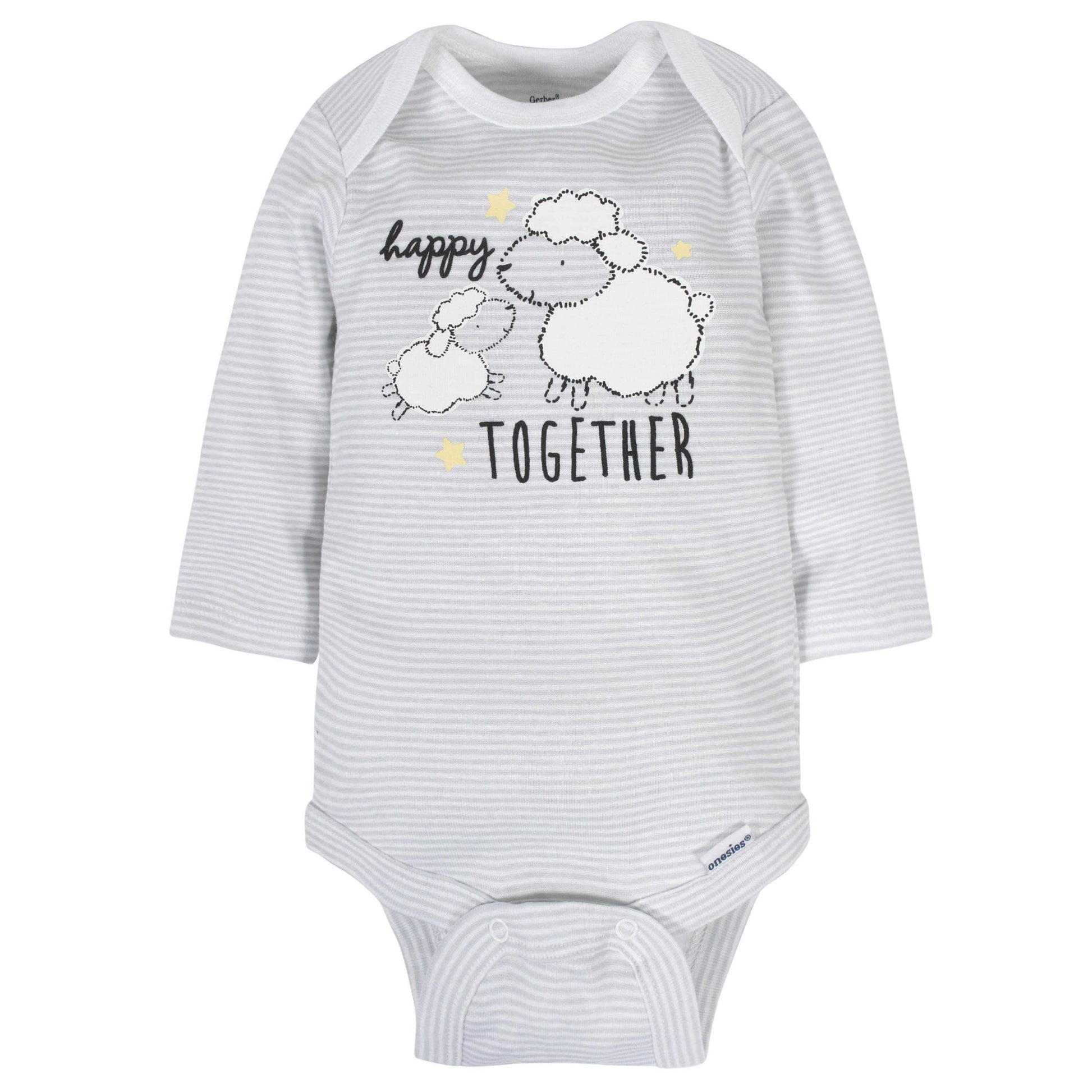 18-Piece Baby Neutral Sheep Sleep 'N Play, Onesies® Bodysuit, and Burpcloth Set-Gerber Childrenswear