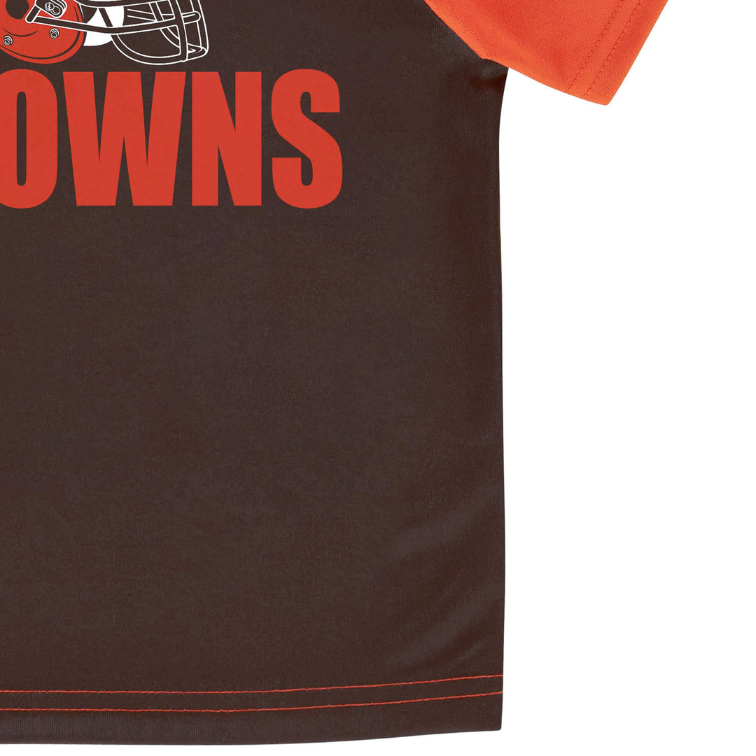 Cleveland Browns Boys Short Sleeve Tee Shirt-Gerber Childrenswear