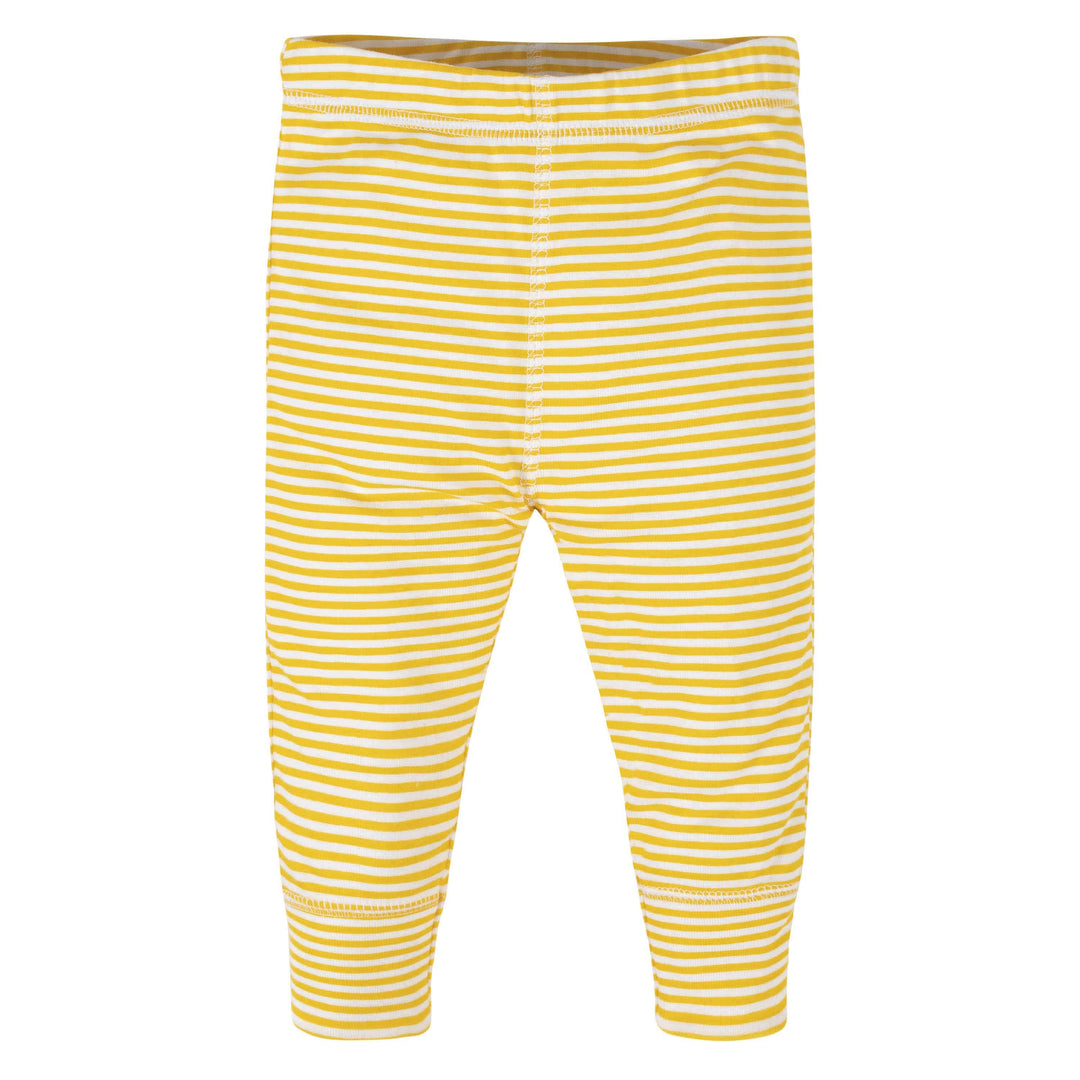 4-Pack Baby Boys Yellow Stripes Pants-Gerber Childrenswear