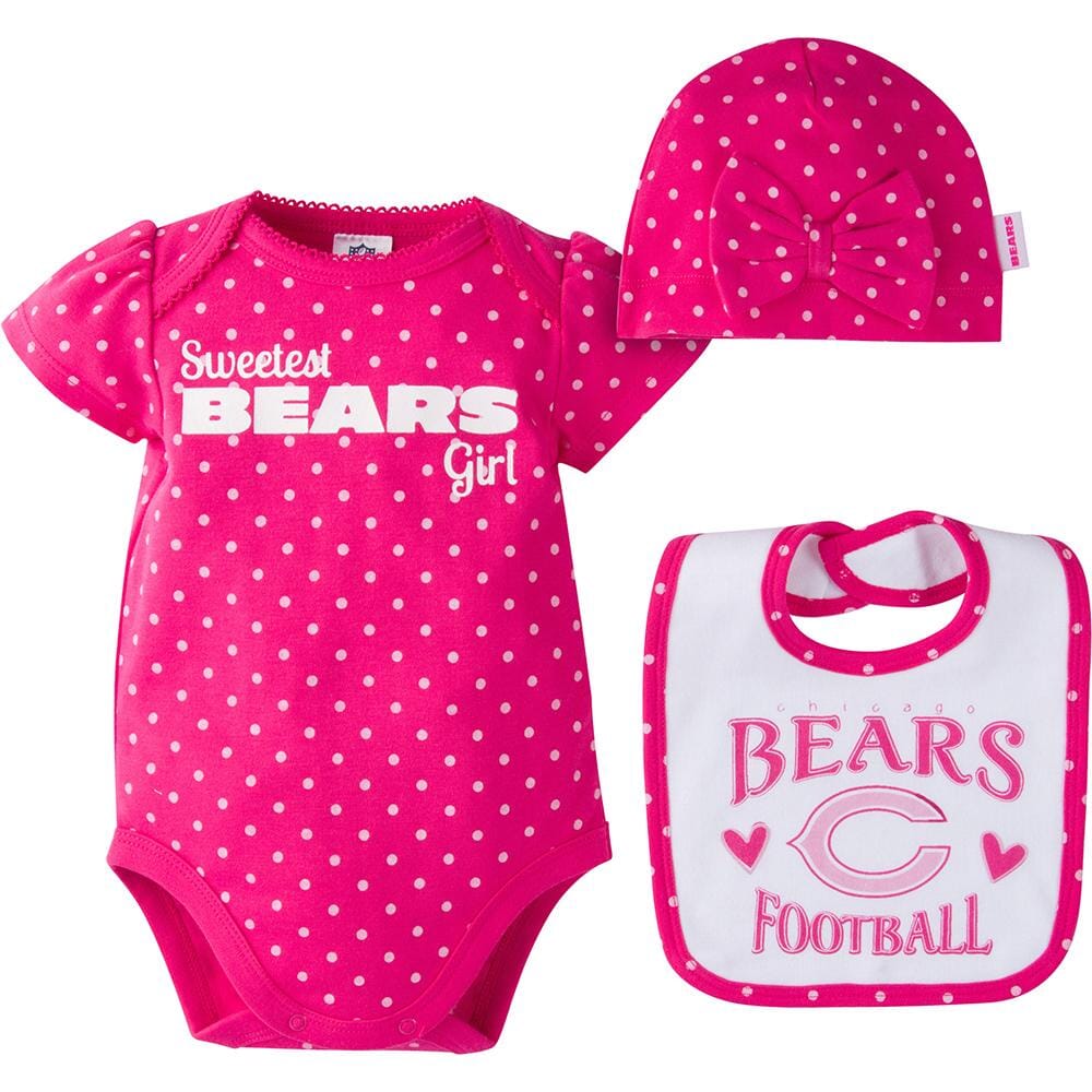 Bears Bodysuit, Bib and Cap Set-Gerber Childrenswear