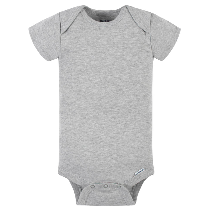 5-Pack Baby Heather Grey Onesies® Bodysuits-Gerber Childrenswear