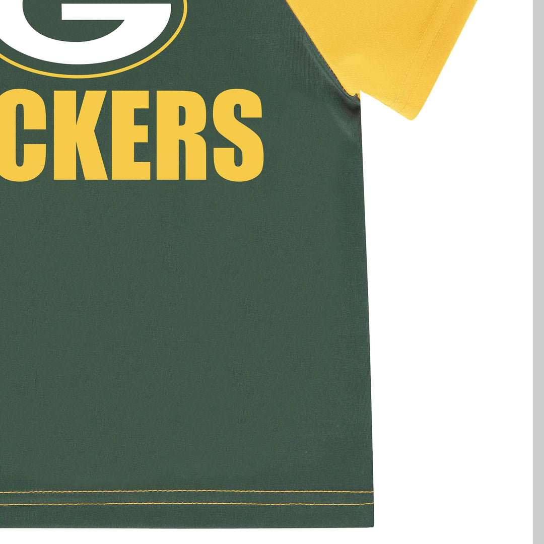 Green Bay Packers Baby Boys Short Sleeve Tee Shirt-Gerber Childrenswear