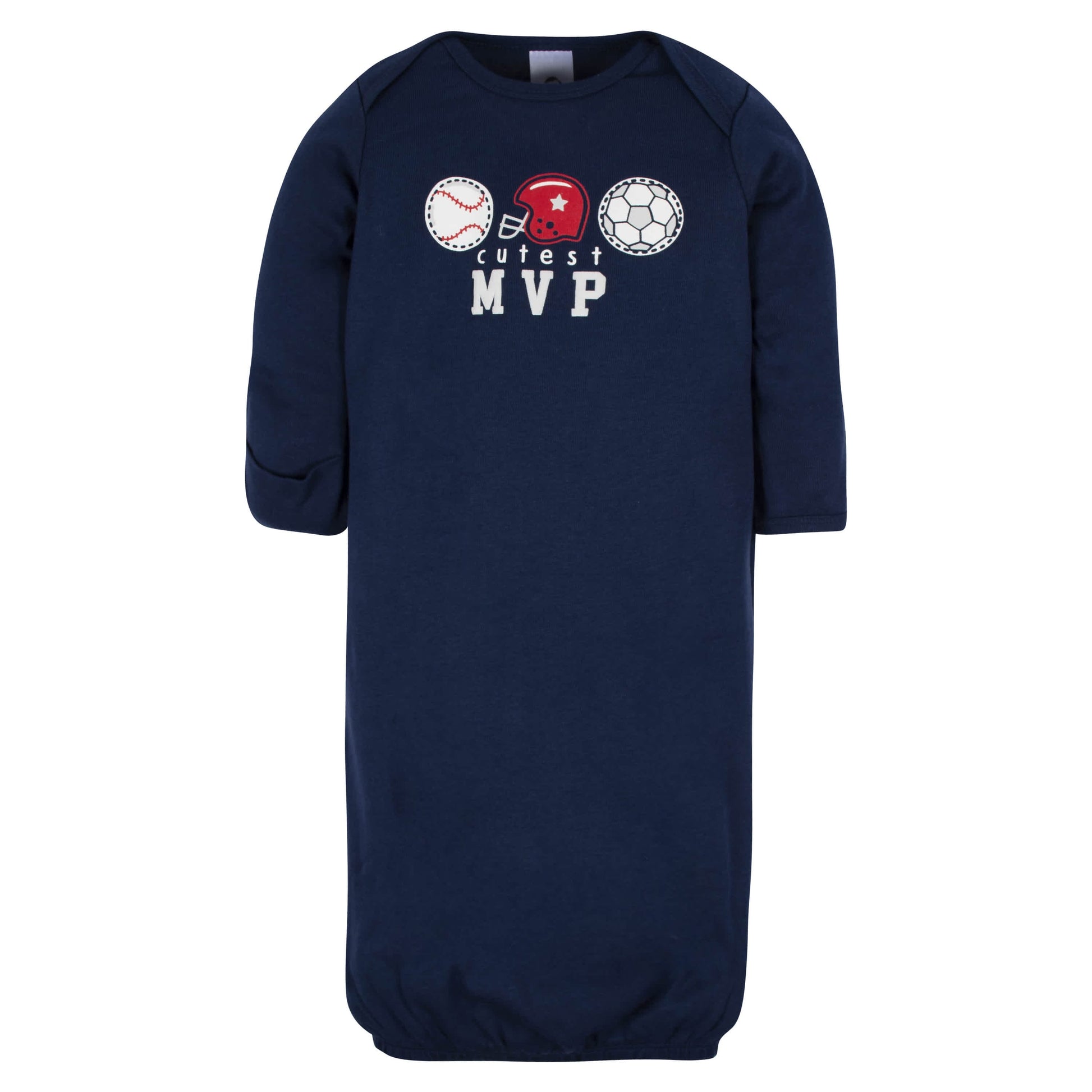 4-Pack Baby Boys Sports Gowns