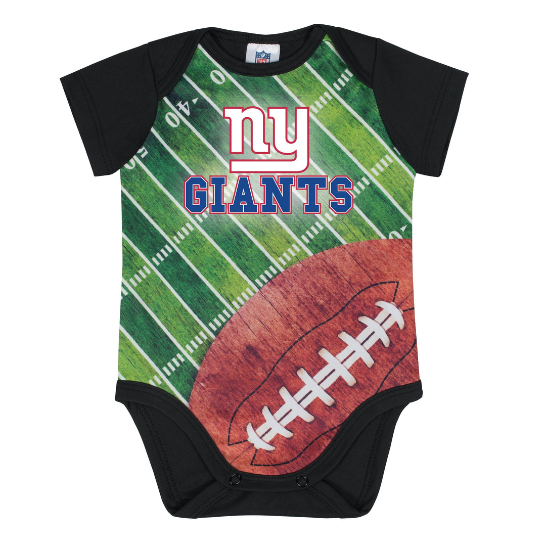 New York Giants Baby Boy Short Sleeve Bodysuit-Gerber Childrenswear