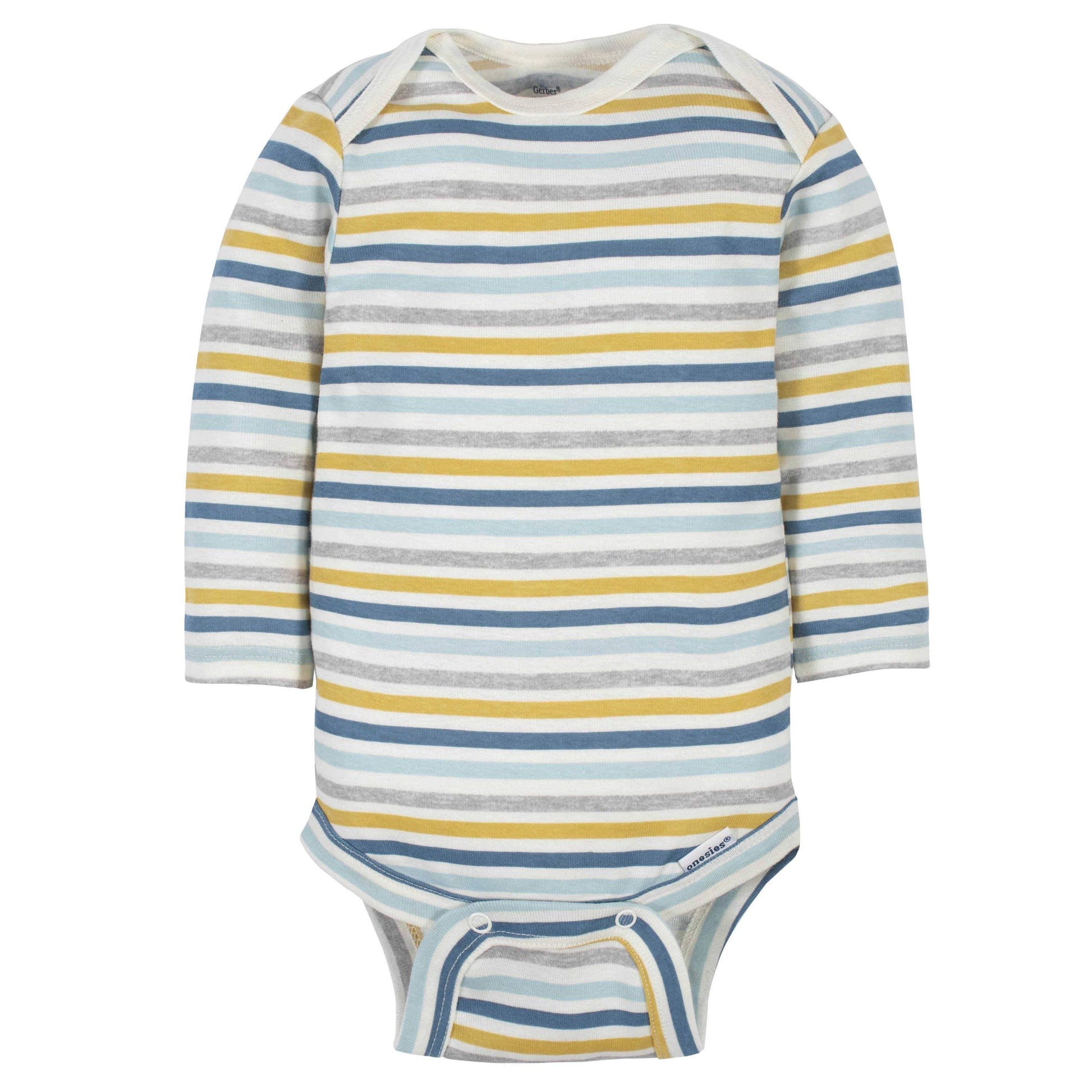 6-Pack Baby Boys Dinosaur Long Sleeve Onesies® Bodysuits-Gerber Childrenswear