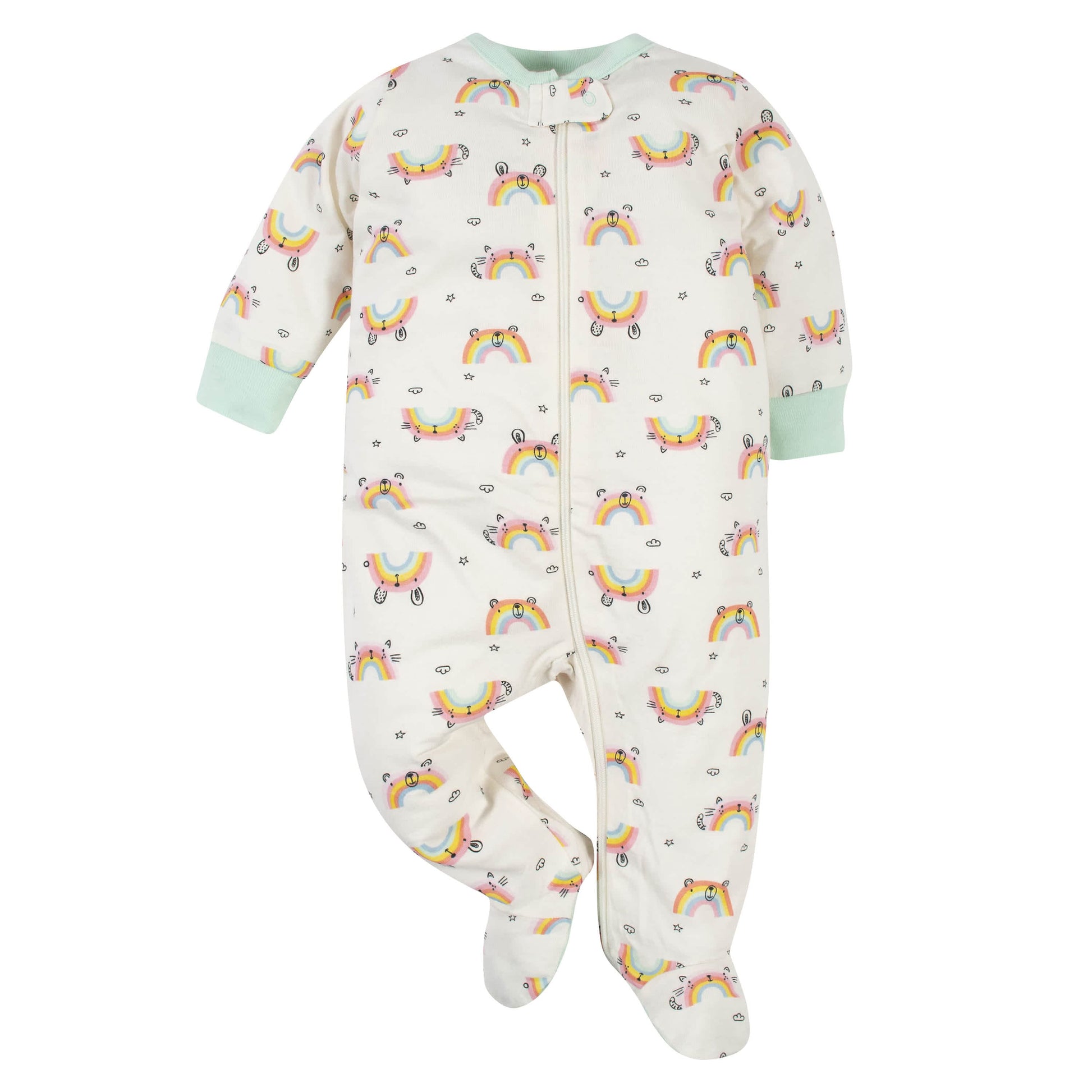 3-Pack Baby Girls Rainbow Sleep 'N Plays-Gerber Childrenswear