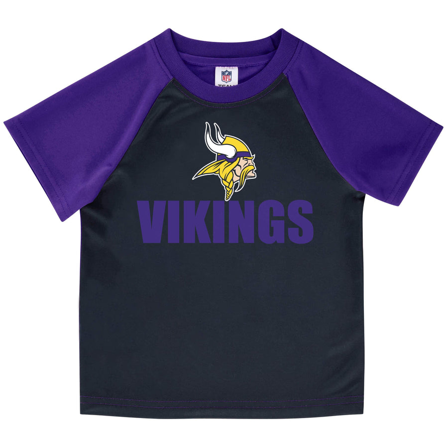 Minnesota Vikings Boys Short Sleeve Tee Shirt-Gerber Childrenswear