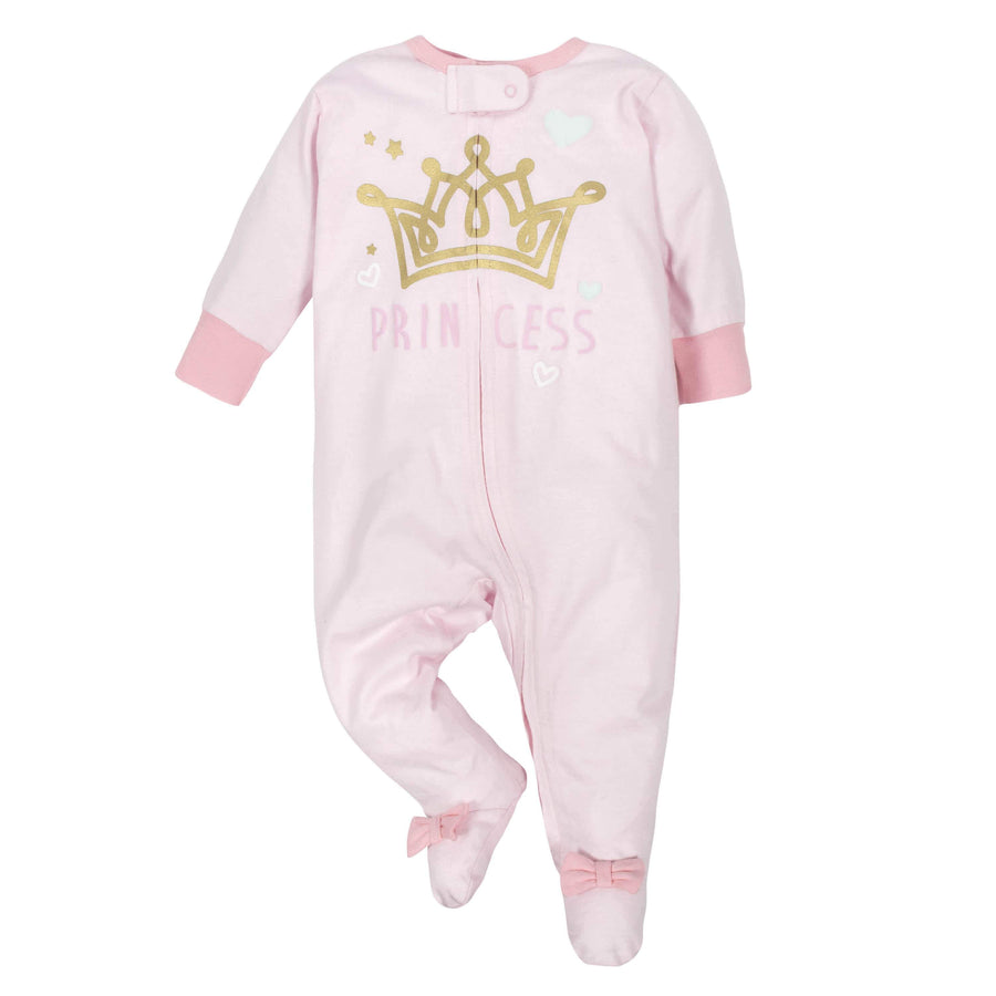 Baby Girls Princess Sleep 'n Play-Gerber Childrenswear