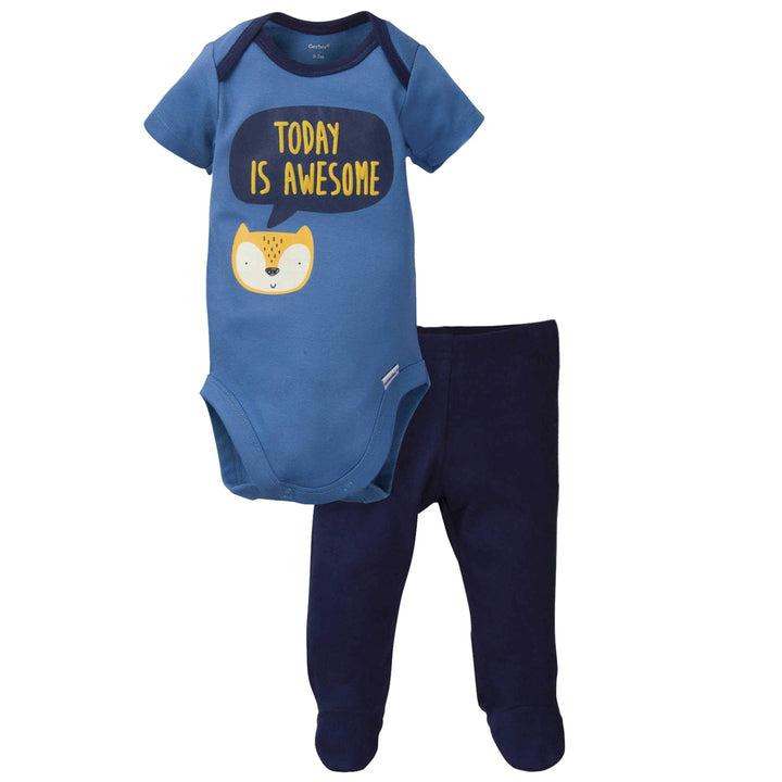 2-Piece Baby Boys Fox Bodysuit and Pant Set-Gerber Childrenswear