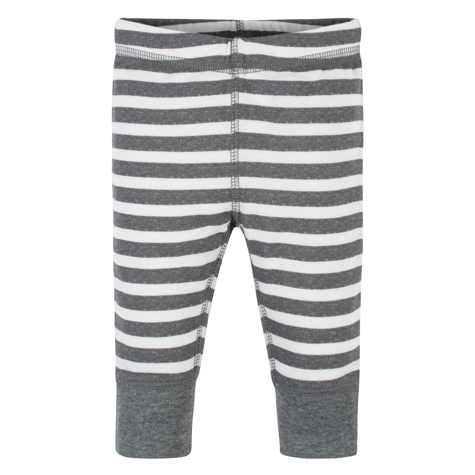 3-Pack Baby Neutral Stripe, Gray, & Black Pants-Gerber Childrenswear