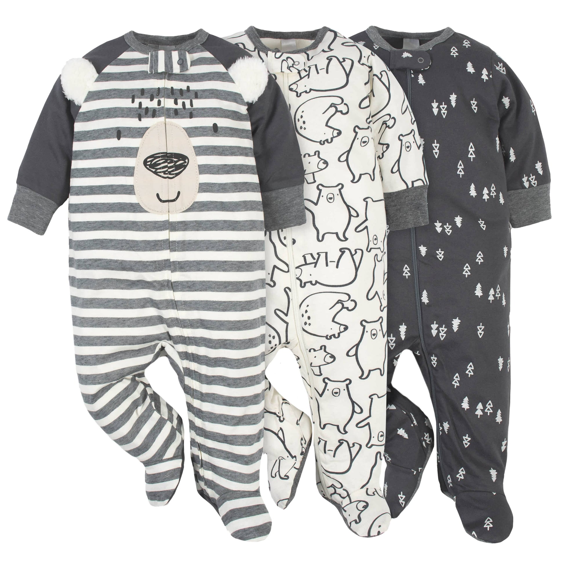 3-Pack Baby Boys Bear Sleep 'N Plays