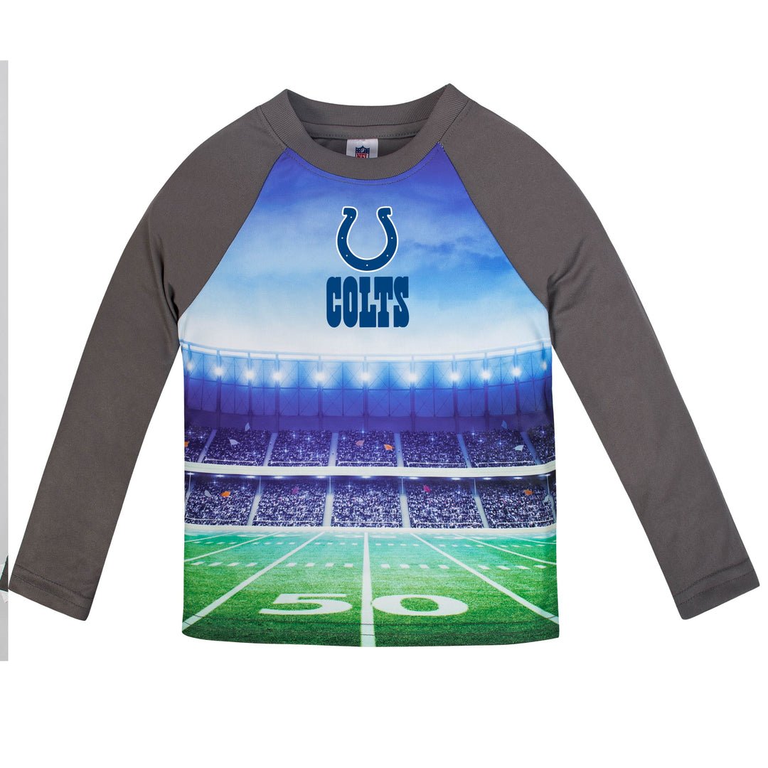 Indianapolis Colts Boys Long Sleeve Tee Shirt-Gerber Childrenswear