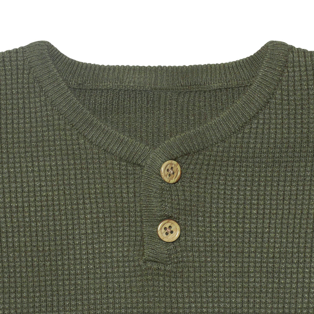 Infant & Toddler Boys Green Henley Sweater-Gerber Childrenswear