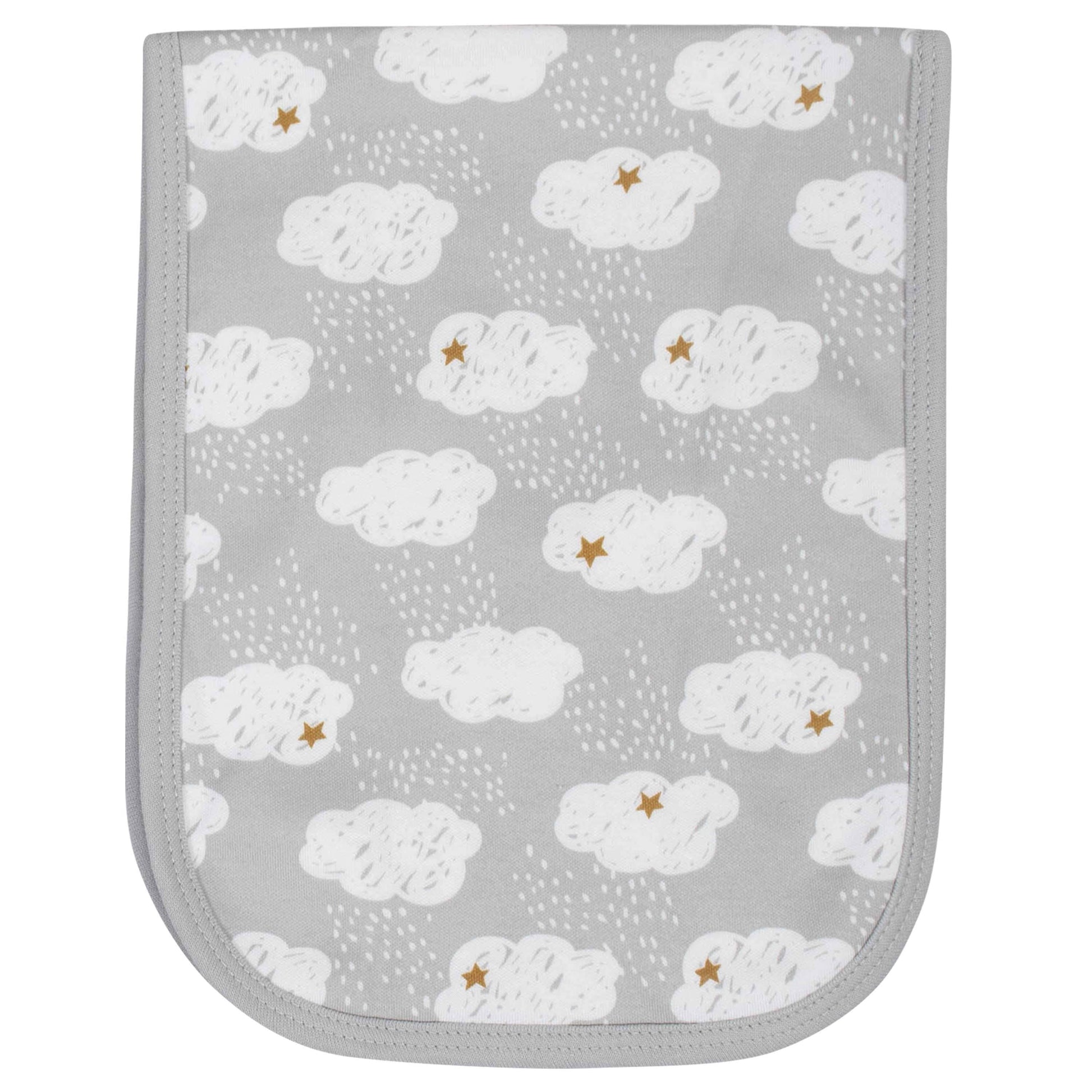 4-Pack Baby Neutral Sheep Interlock/Terry Burp Cloths-Gerber Childrenswear