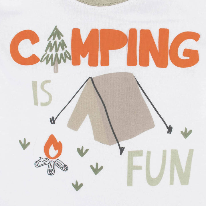 4-Piece Infant Boys Camping Fun Tees, Shorts & Pants Set-Gerber Childrenswear