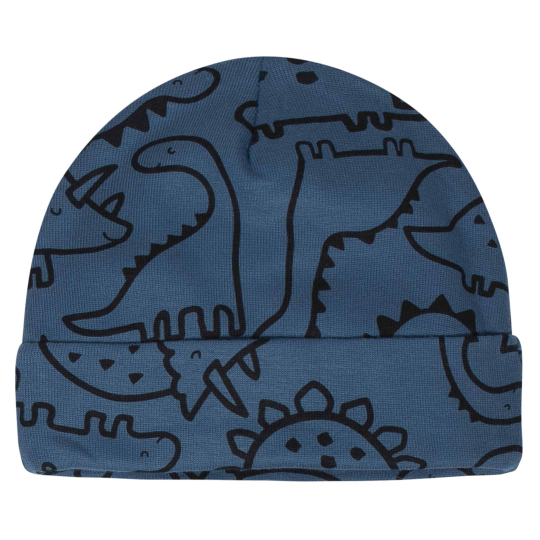 Gerber® 4-Pack Baby Boys Dinosaur Caps-Gerber Childrenswear
