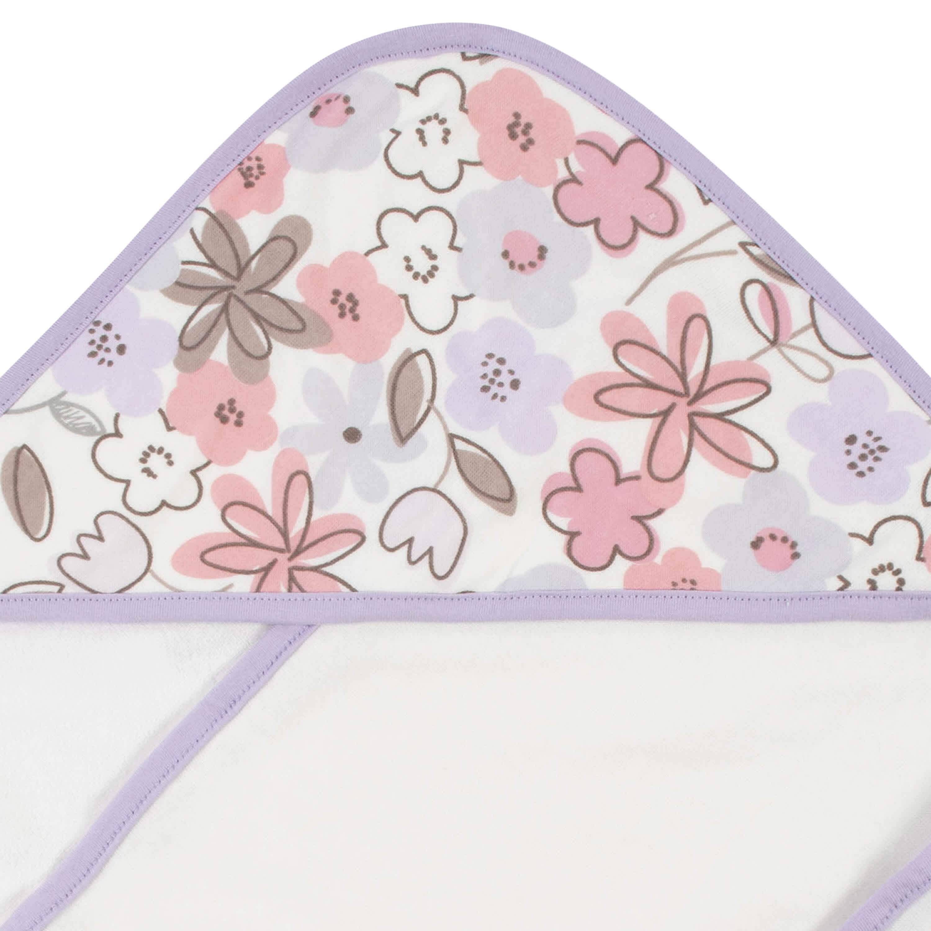 2-Pack Baby Girls Bunny Hooded Towels-Gerber Childrenswear