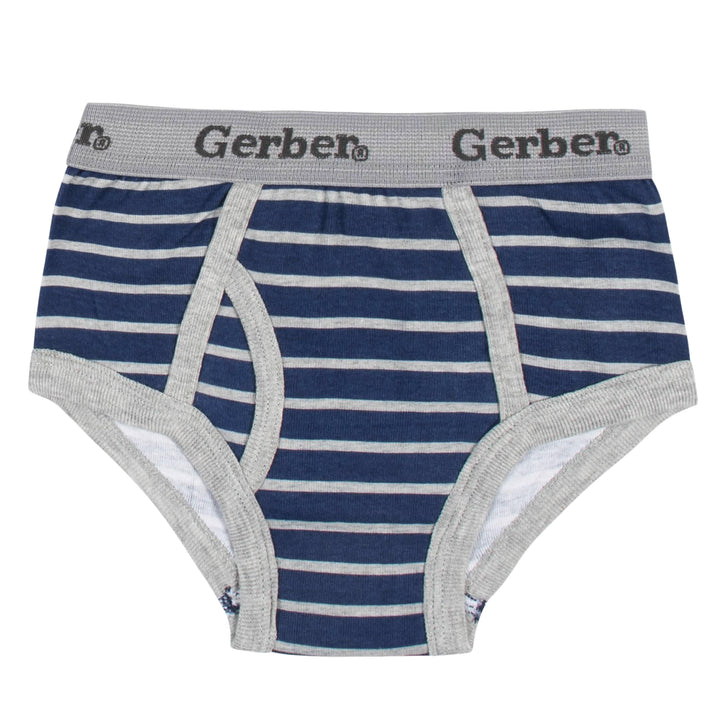 7-Pack Toddler Boys Underwear, Striped Briefs-Gerber Childrenswear