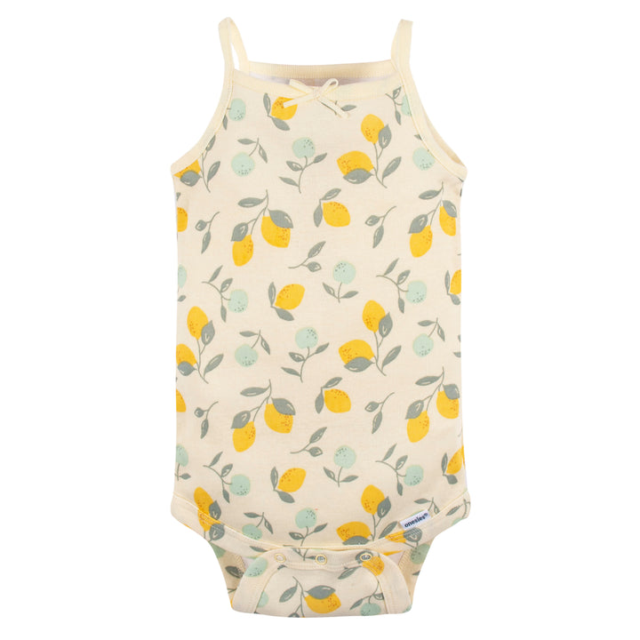 4-Pack Baby Girls Little Lemon Sleeveless Onesies® Bodysuits
