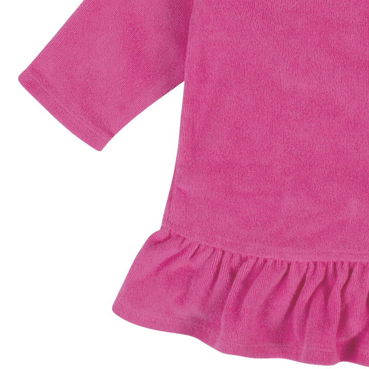 Baby & Toddler Girls Pink Zipper Hoodie Terry Coverup-Gerber Childrenswear