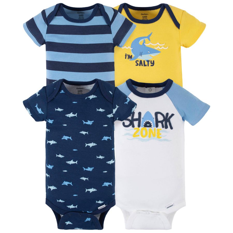 Gerber Baby Boys' Onesies Brand Bodysuits - Blue - 0-3 Months - 5