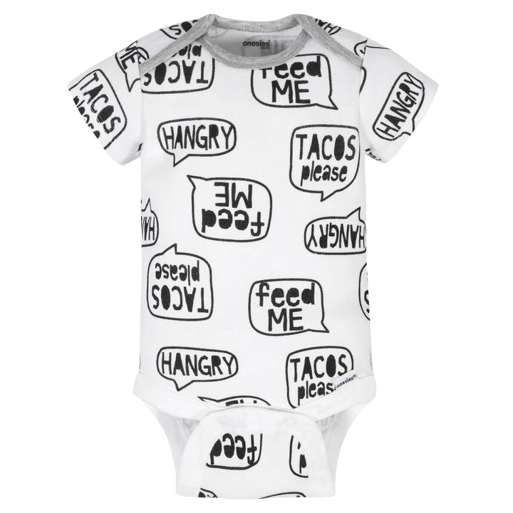 8-Pack Baby Boys Taco Onesies® Brand Bodysuits-Gerber Childrenswear