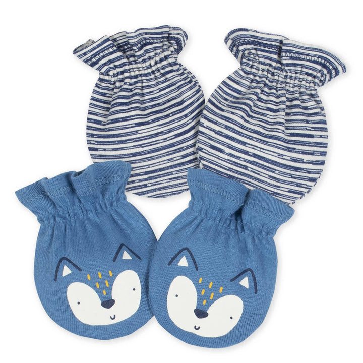 2-Pack Baby Boys Fox Mittens-Gerber Childrenswear