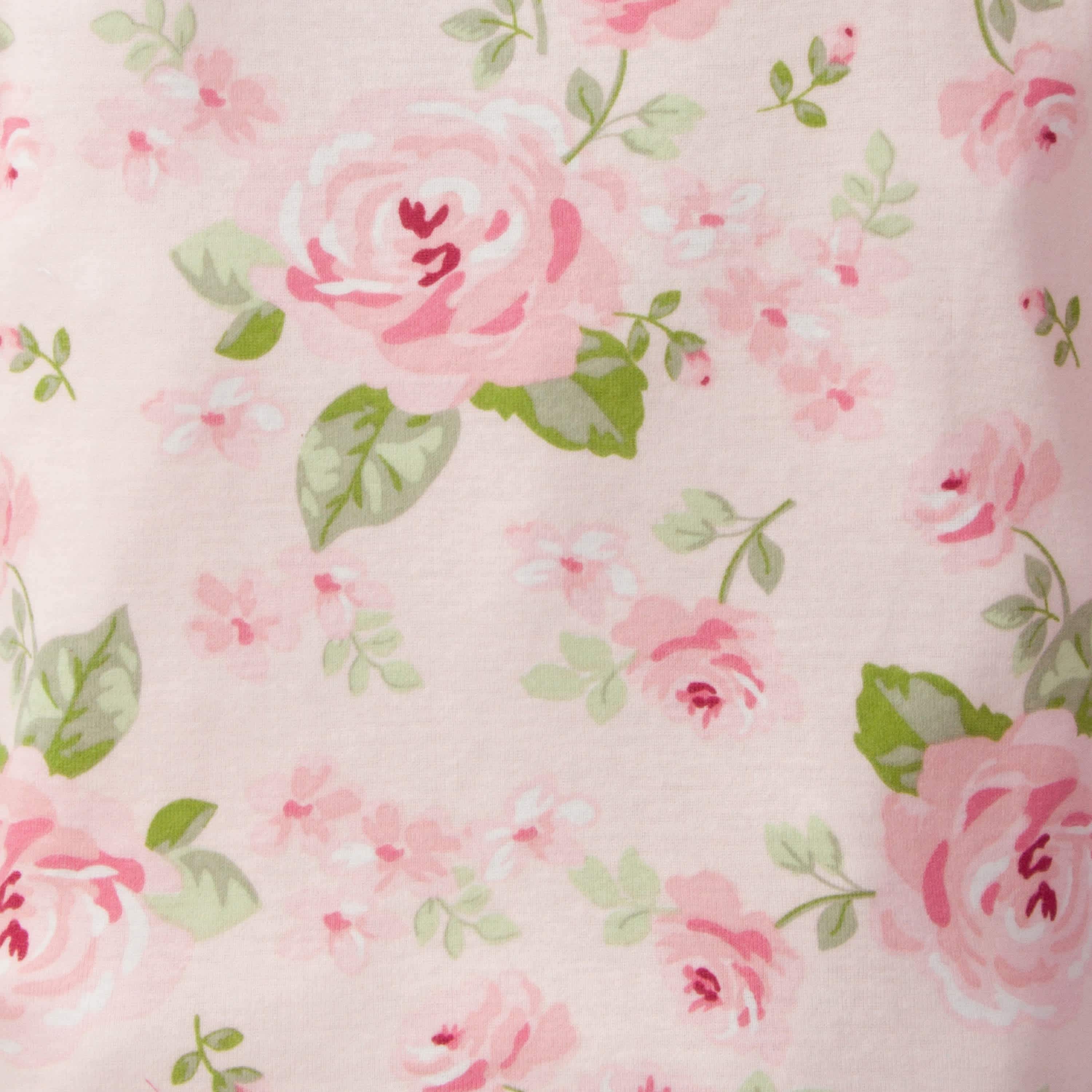 4-Piece Infant & Toddler Girls Rose Snug Fit Cotton Pajamas-Gerber Childrenswear