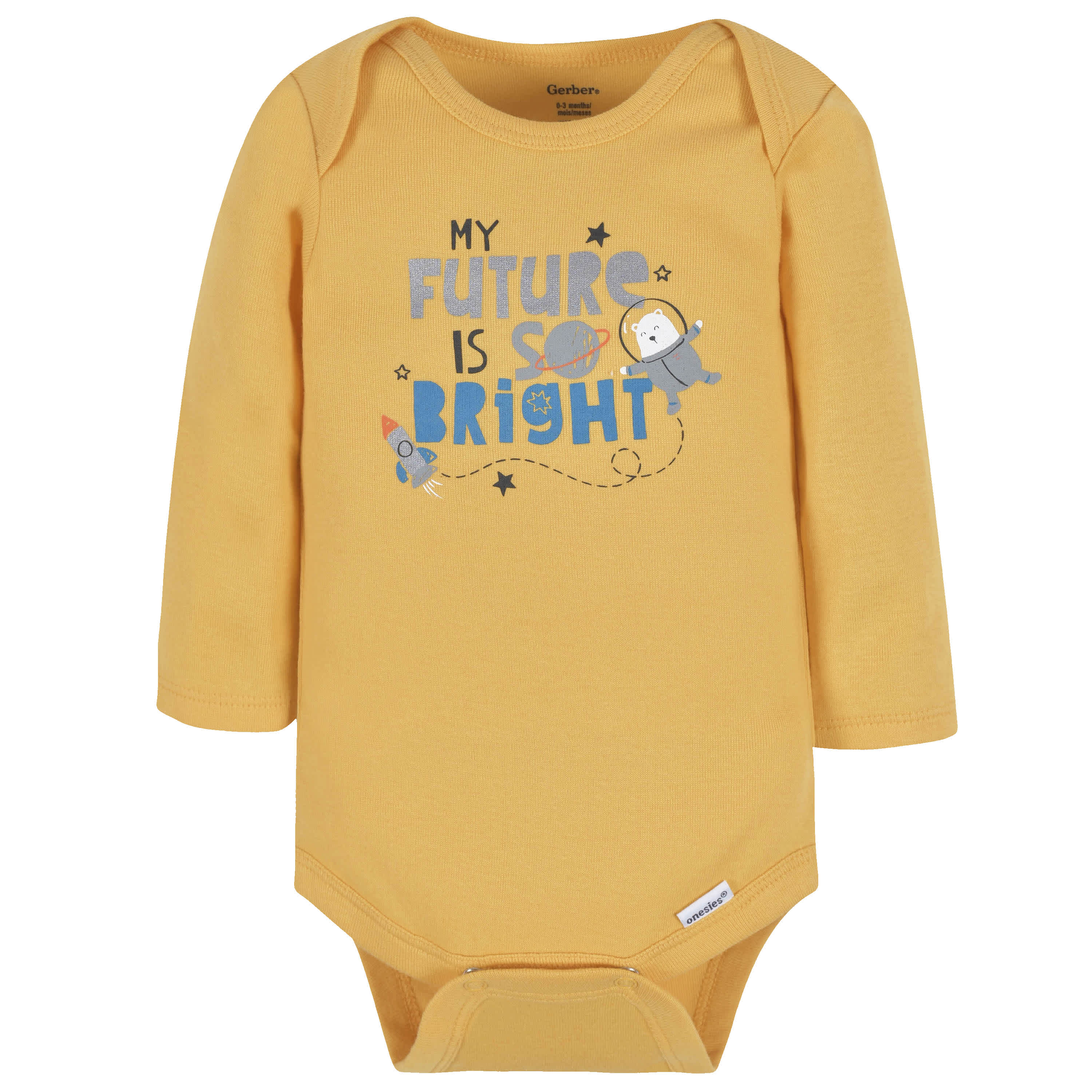 3-Pack Baby Boys Big Journeys Ahead Long Sleeve Onesies® Bodysuits