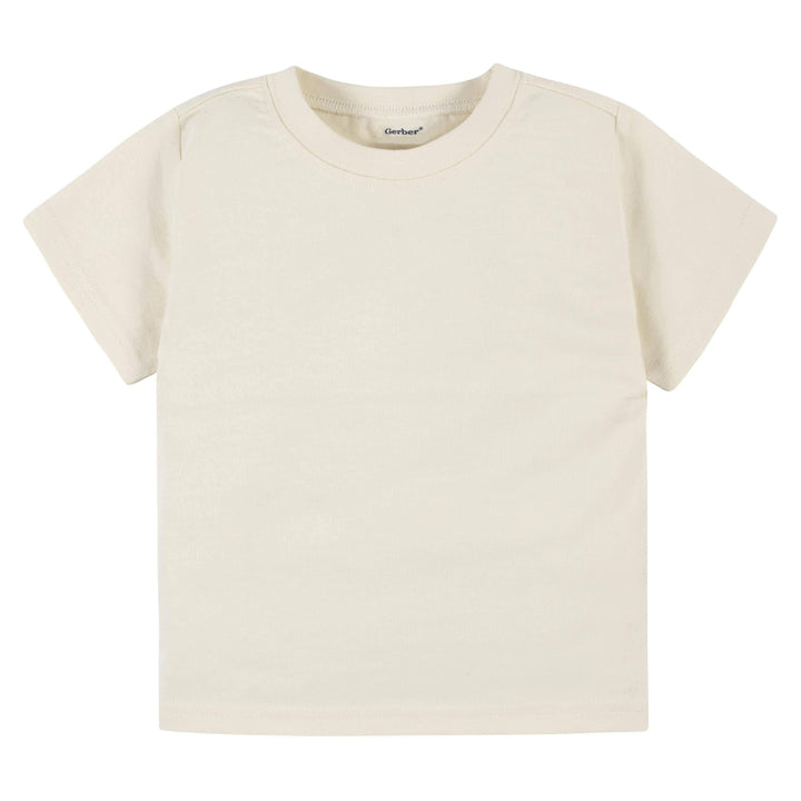 5-Pack Baby & Toddler Natural Premium Short Sleeve Tees-Gerber Childrenswear
