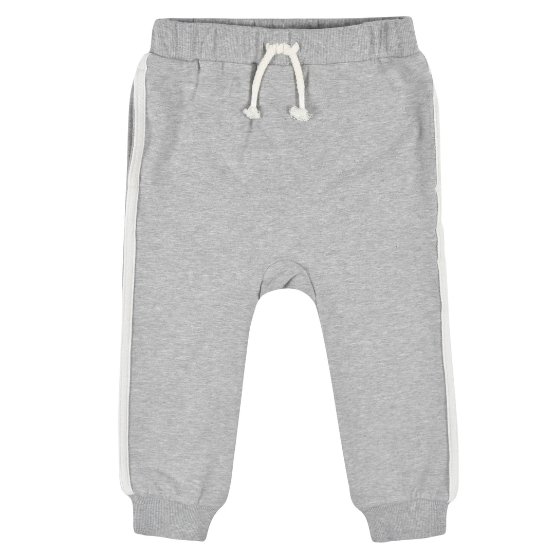 3-Pack Infant & Toddler Boys Mustard & Gray Joggers