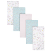 5-Pack Baby Girls Princess Flannel Receiving Blankets-Gerber Childrenswear