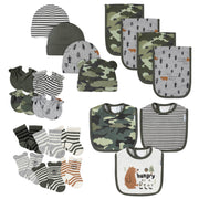 21-Piece Baby Boys Bear Terry Bib, Burpcloth, Mittens, Cap and Bootie Sock Set-Gerber Childrenswear