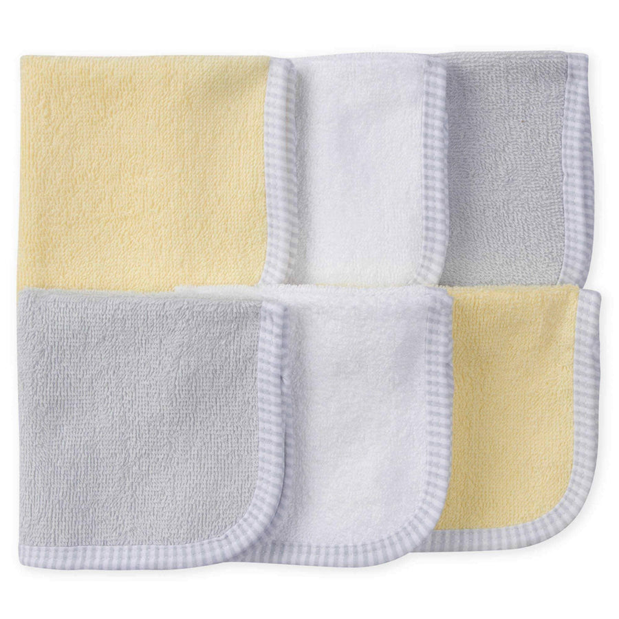 6-Pack Baby Neutral Lamb Woven Washcloths-Gerber Childrenswear