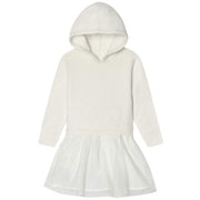 Infant & Toddler Girls White Sweater Dress With Tulle Skirt-Gerber Childrenswear