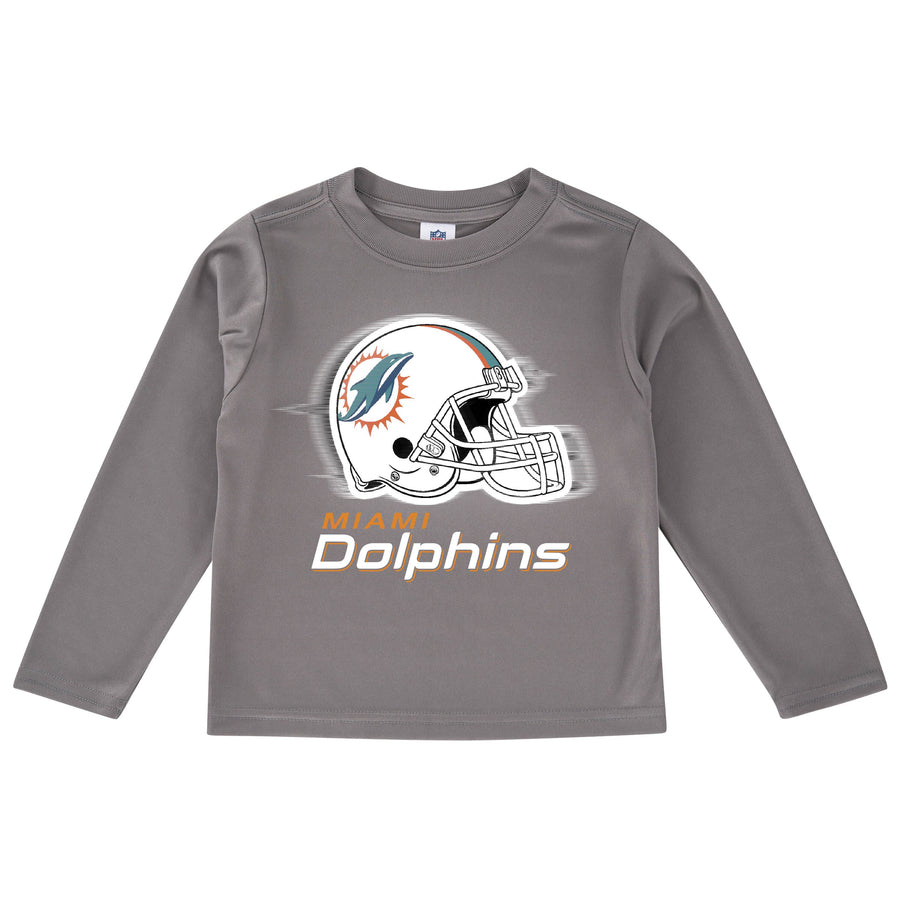 Miami Dolphins Toddler Boys' Long Sleeve Logo Tee-Gerber Childrenswear