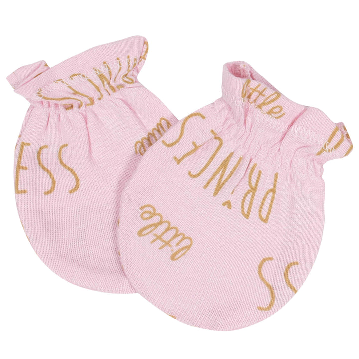 Gerber® 4-Pack Baby Girls Princess No Scratch Mittens Set-Gerber Childrenswear