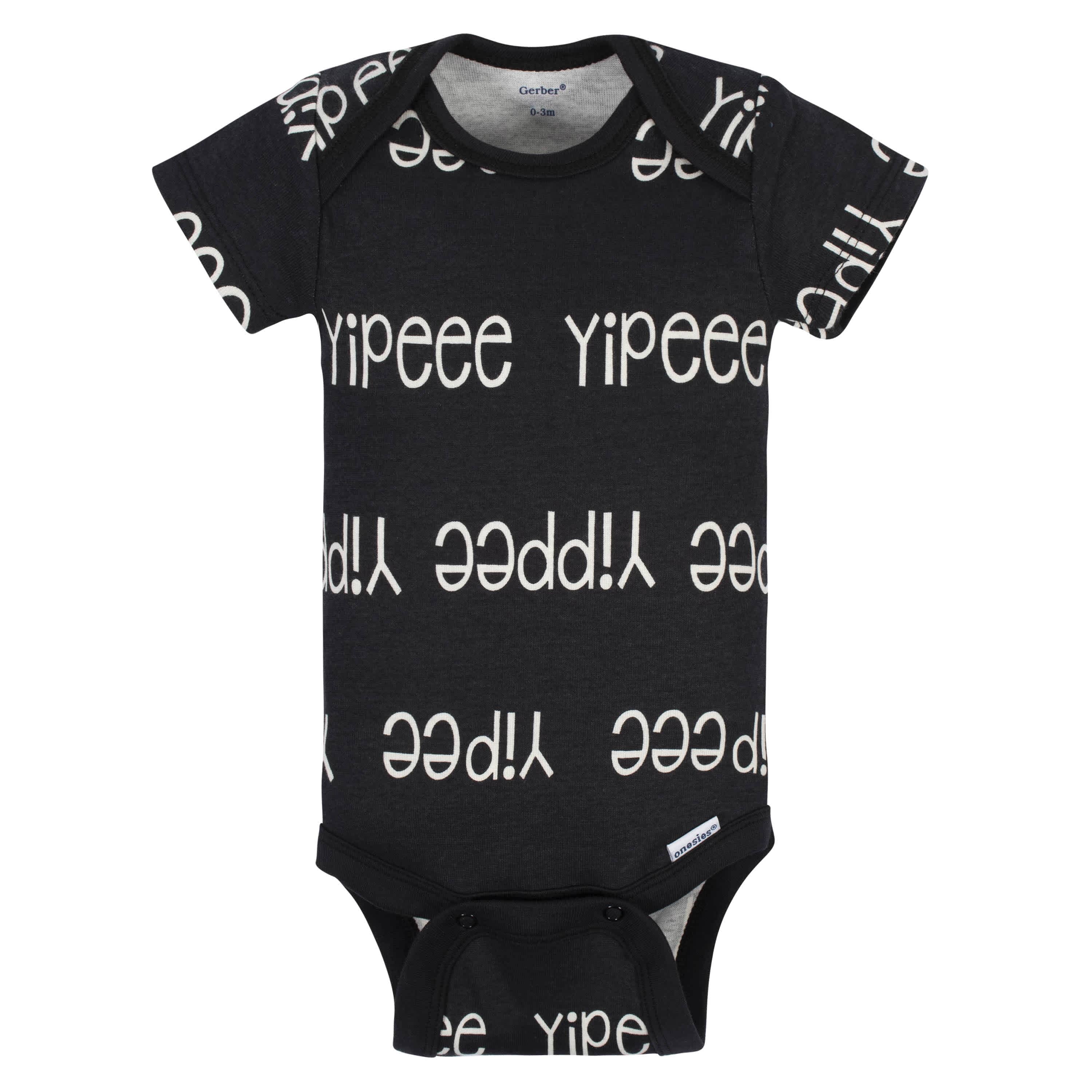 5-Pack Baby Boys Comfy Stretch Badger Short Sleeve Onesies® Bodysuits-Gerber Childrenswear