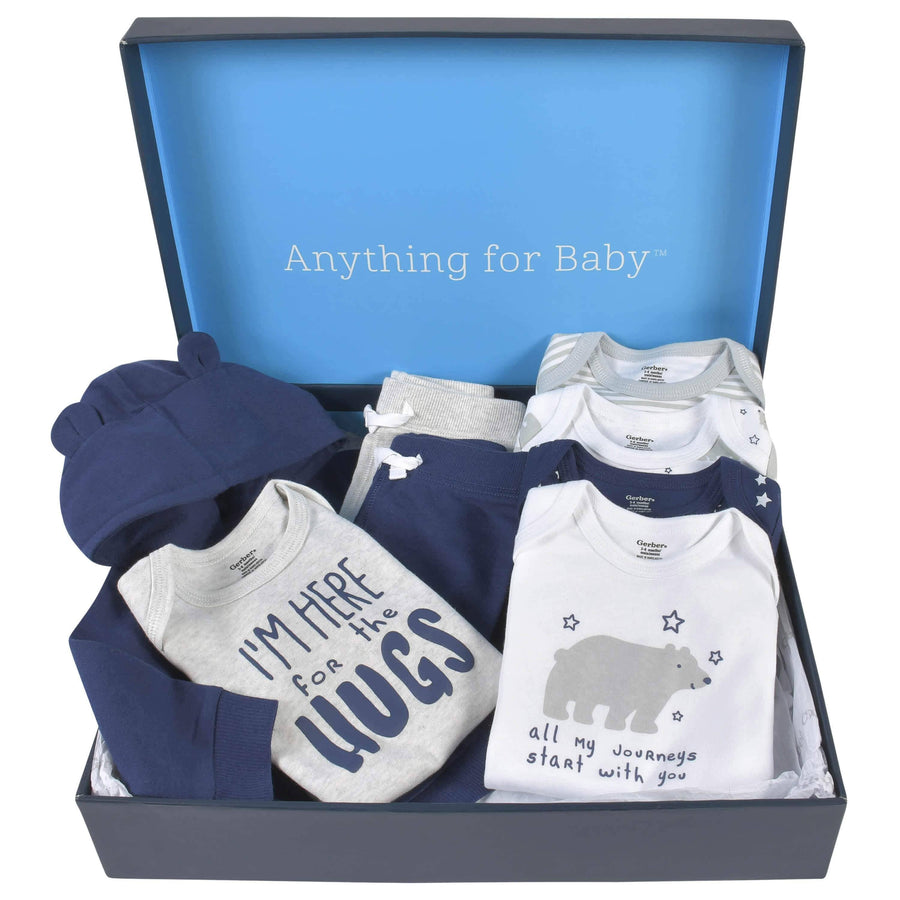 8-Piece Baby Boys Bear Playwear Gift Set-Gerber Childrenswear