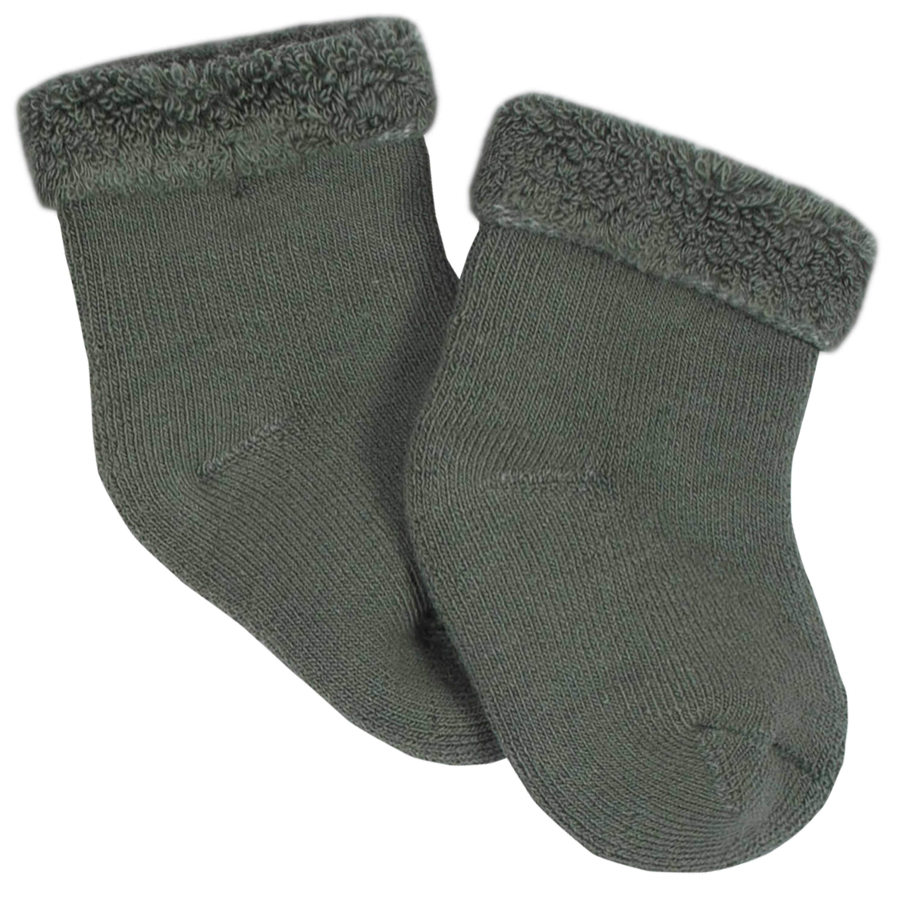 Gerber® 6-Pack Baby Boys Tiger Wiggle-Proof® Terry Bootie Socks-Gerber Childrenswear