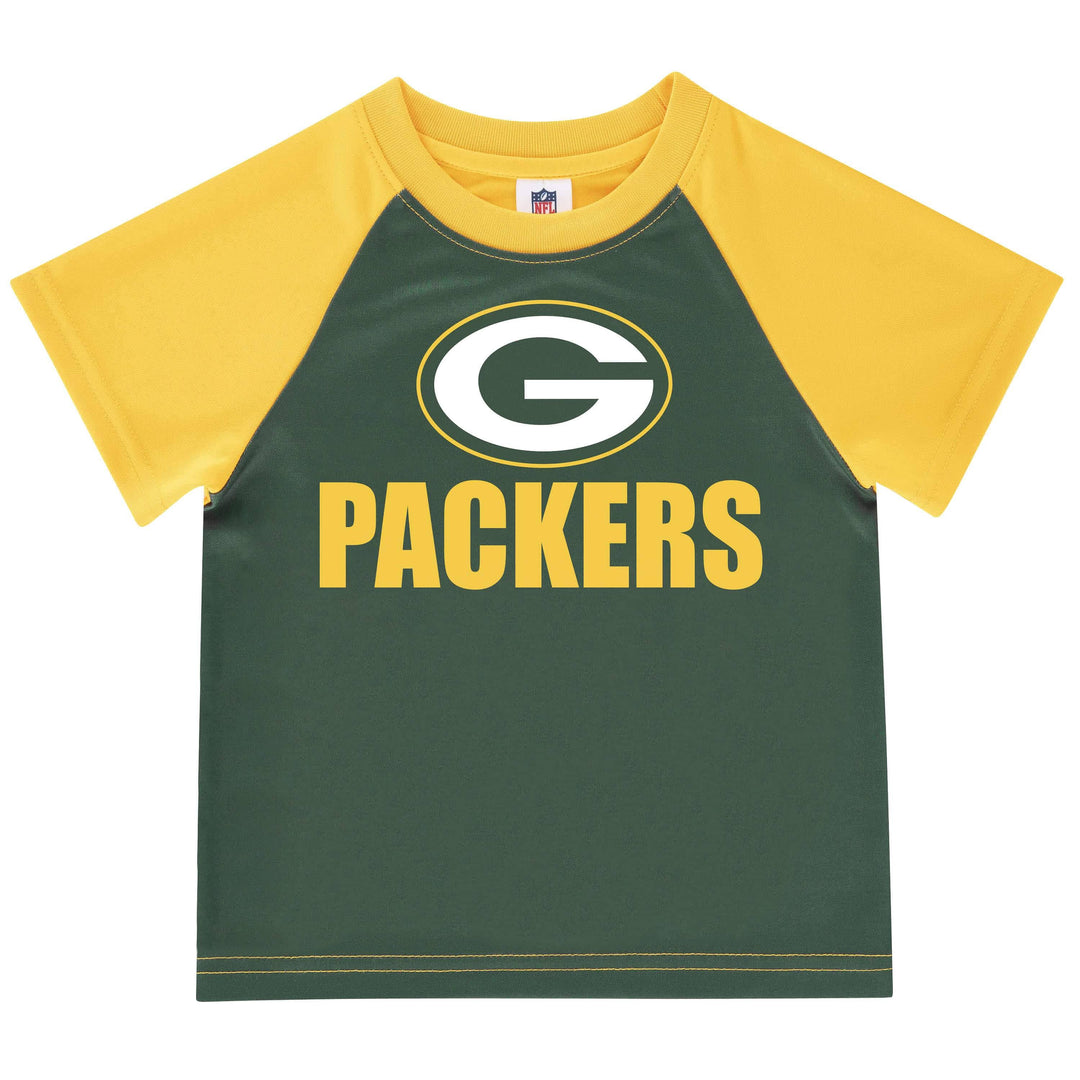 Green Bay Packers Baby Boys Short Sleeve Tee Shirt-Gerber Childrenswear