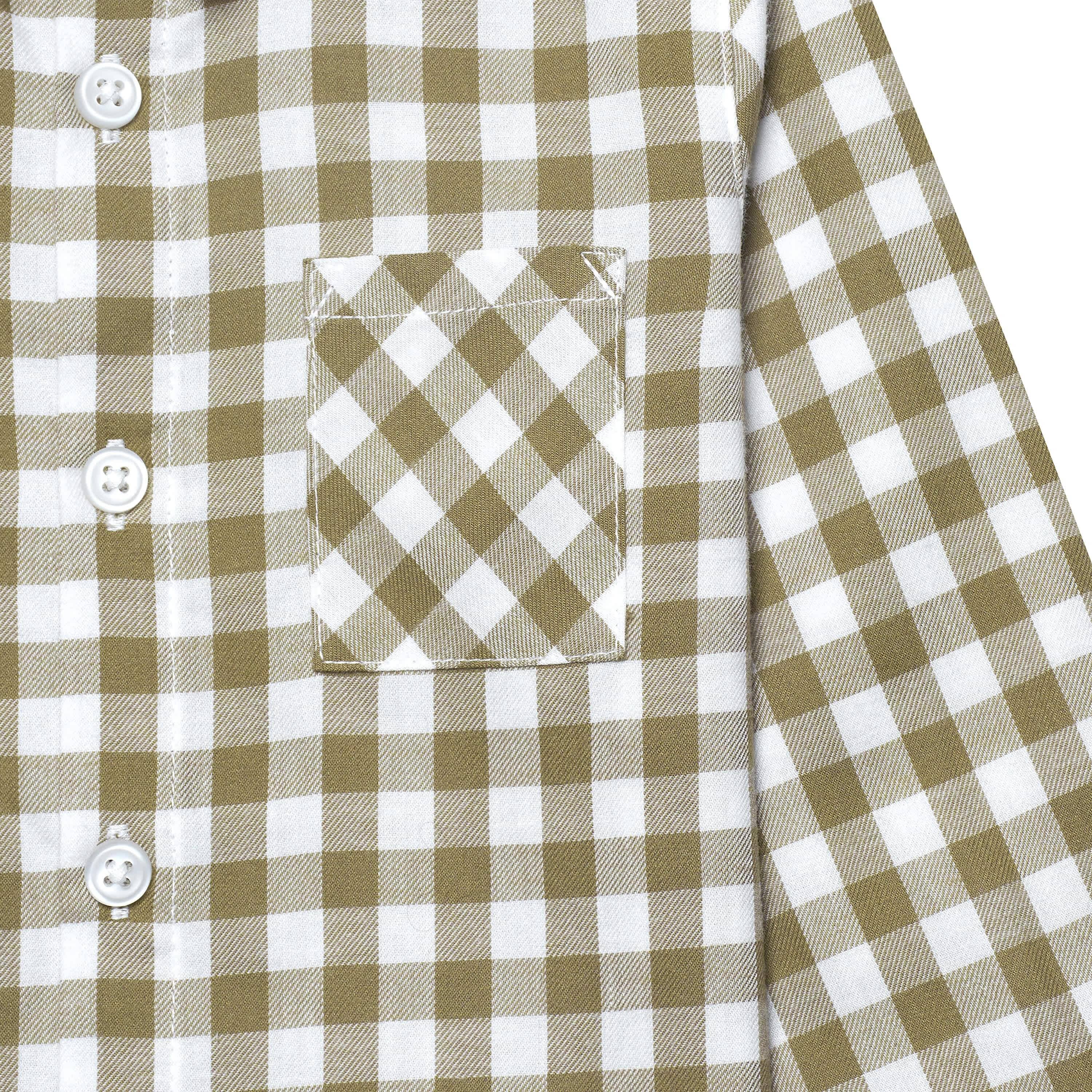 Infant & Toddler Boys Tan Plaid Woven Plaid Shirt-Gerber Childrenswear