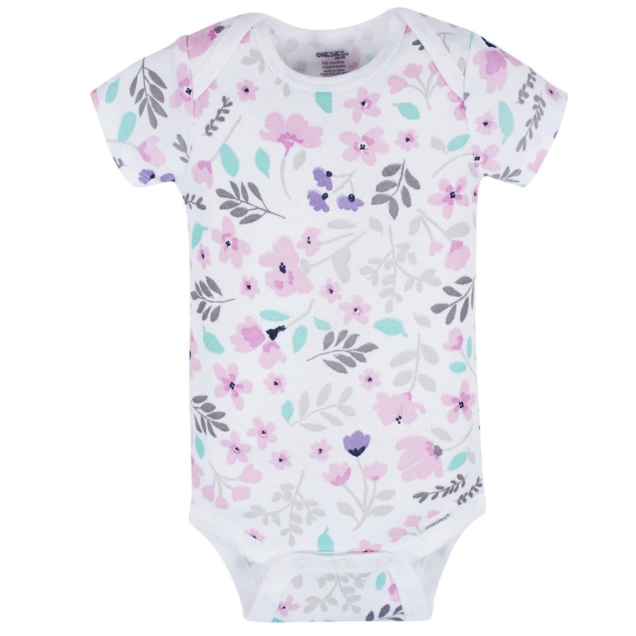 Gerber 8 Pack Short Sleeve Onesies Bodysuits Baby Girls Gerber 8 Pack Short Sleeve Onesies Bodysuits Baby Girls