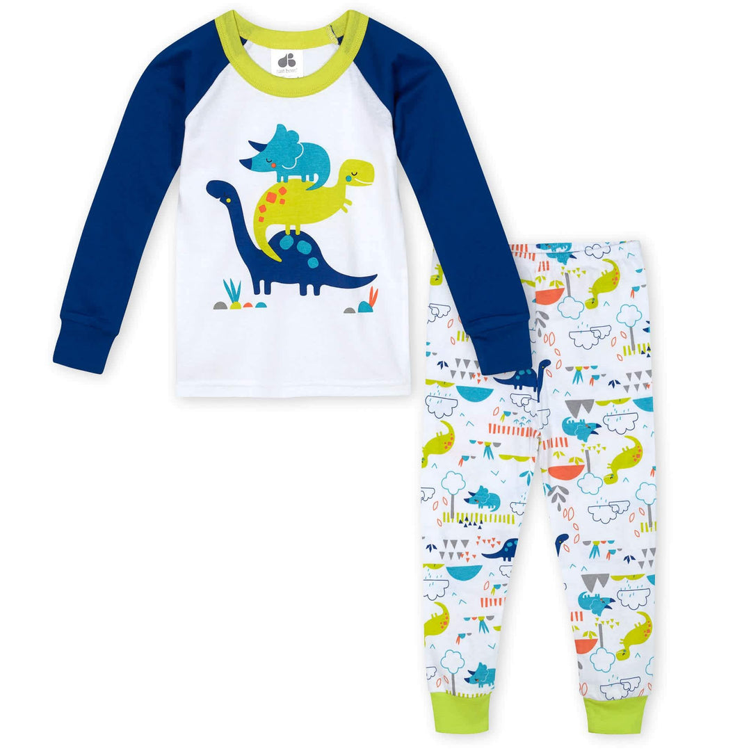 4-Pack Toddler Boys' "Zzzzz" & Dino Organic 2-Piece Pajamas-Gerber Childrenswear