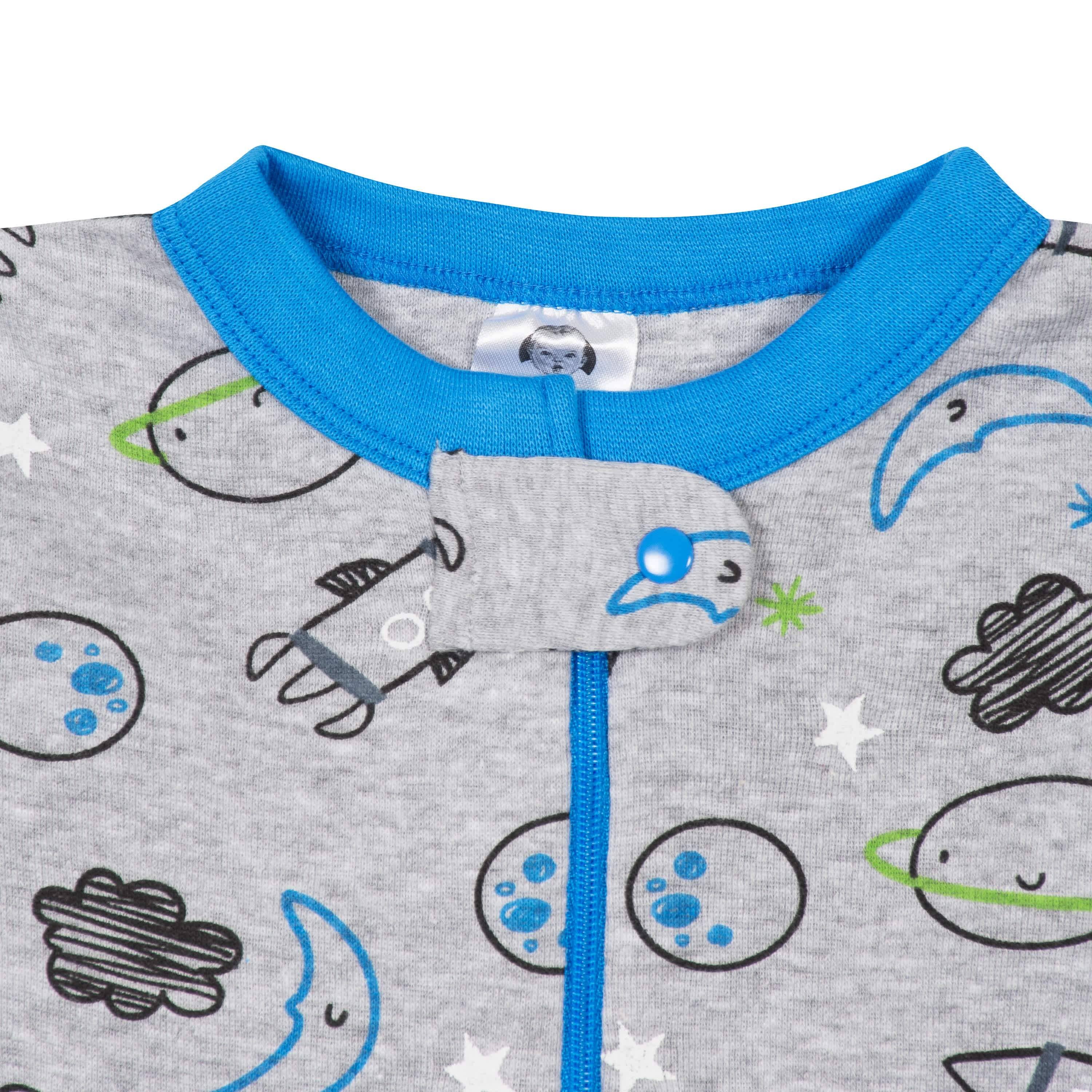 2-Pack Baby & Toddler Boys Space Snug Fit Footed Cotton Pajamas-Gerber Childrenswear