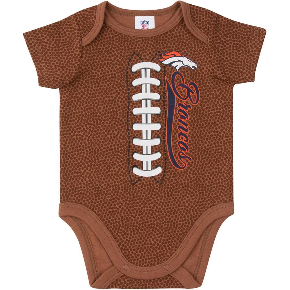 Denver Broncos Baby Boys Football Short Sleeve Bodysuit-Gerber Childrenswear