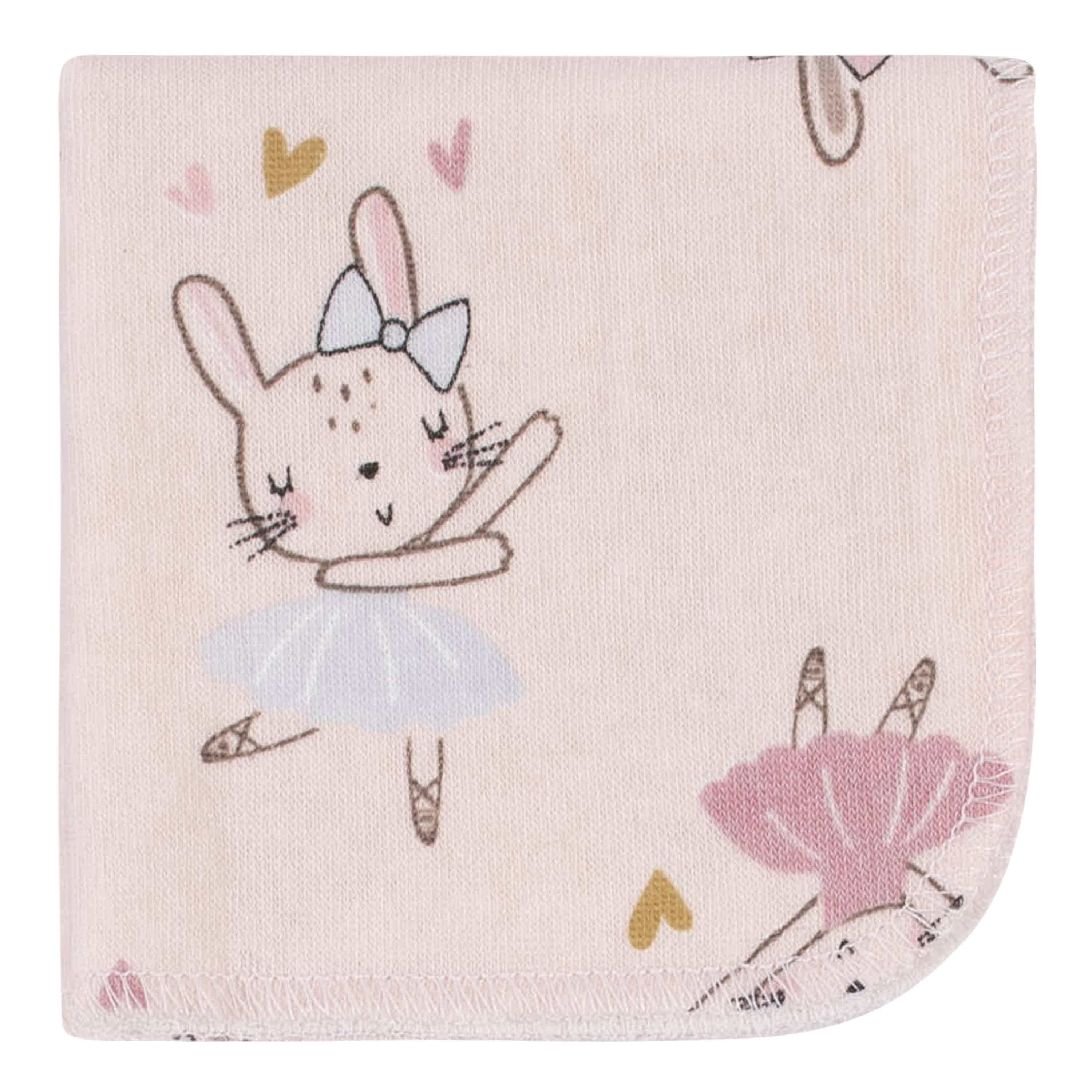 10-Pack Baby Girls Bunny Washcloths-Gerber Childrenswear