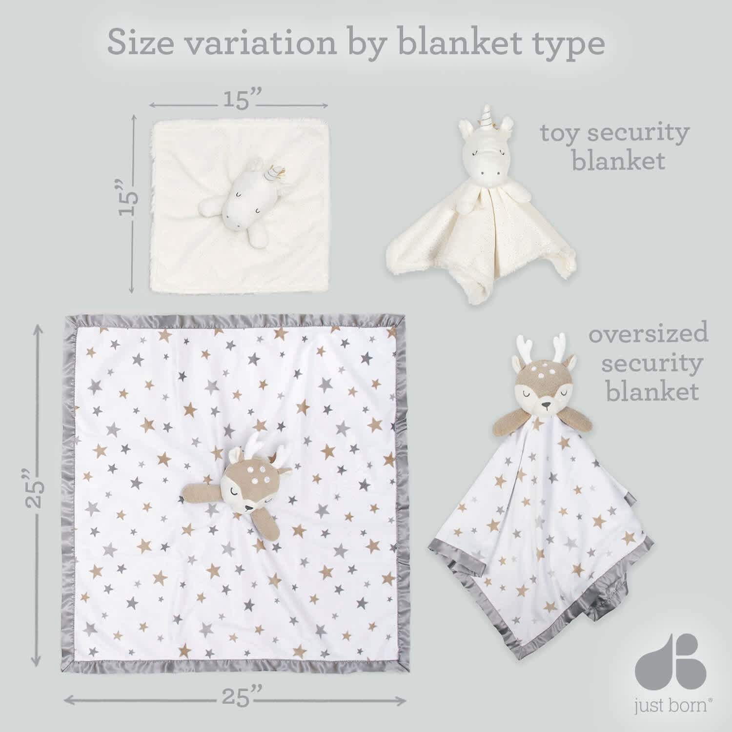 Embroidered Deer Baby Neutral Security Blanket-Gerber Childrenswear