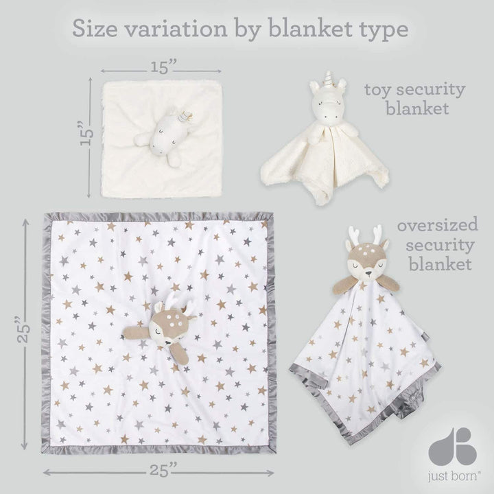 Embroidered Elephant Baby Neutral Security Blanket-Gerber Childrenswear